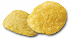 Slurry coated crisps, extra flavour